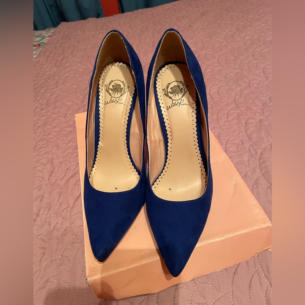 Cobalt blue heels size 7.5